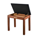 Donner DKB-10 Piano Bench, (White / Brown / Burly Wood)