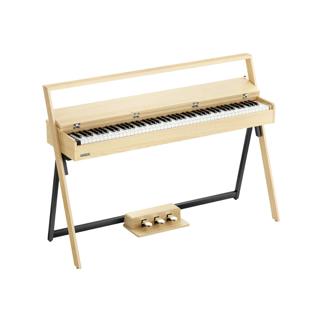 Donner OURA R300 88-Key Home Digital Piano (Light Wood / Brown) - Natural Elegance, Refined Performance
