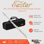 Eastar EFL-2 Flute Silver Plated Open/Close Hole in C