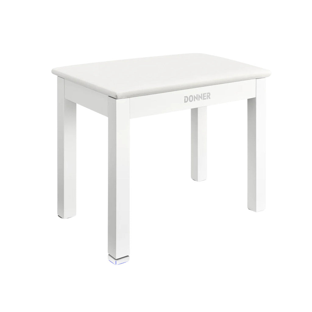 Donner DKB-10 Piano Bench, (White / Brown / Burly Wood)