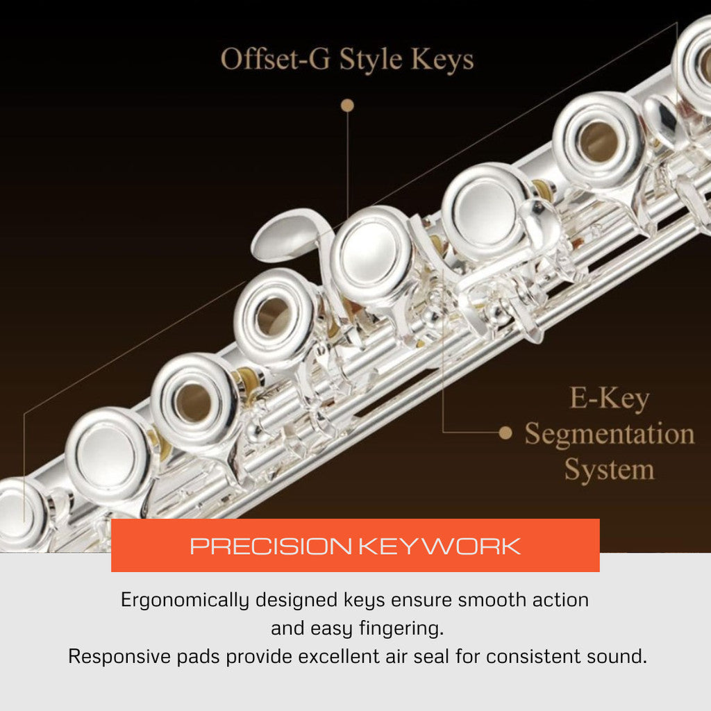 Eastar EFL-2 Flute Silver Plated Open/Close Hole in C