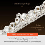 Eastar EFL-2 Flute Silver Plated Open/Close Hole in C