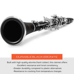 Eastar ECL-300 Student Clarinet in B Flat, Black Ebonite