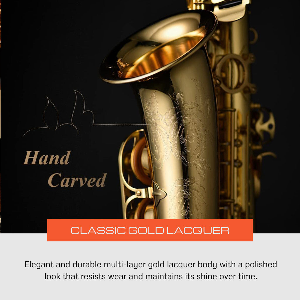 Eastar AS-II Student Alto Saxophone, Gold Lacquer