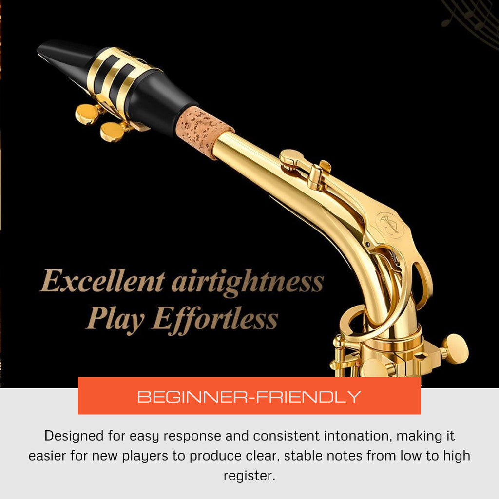 Eastar AS-II Student Alto Saxophone, Gold Lacquer