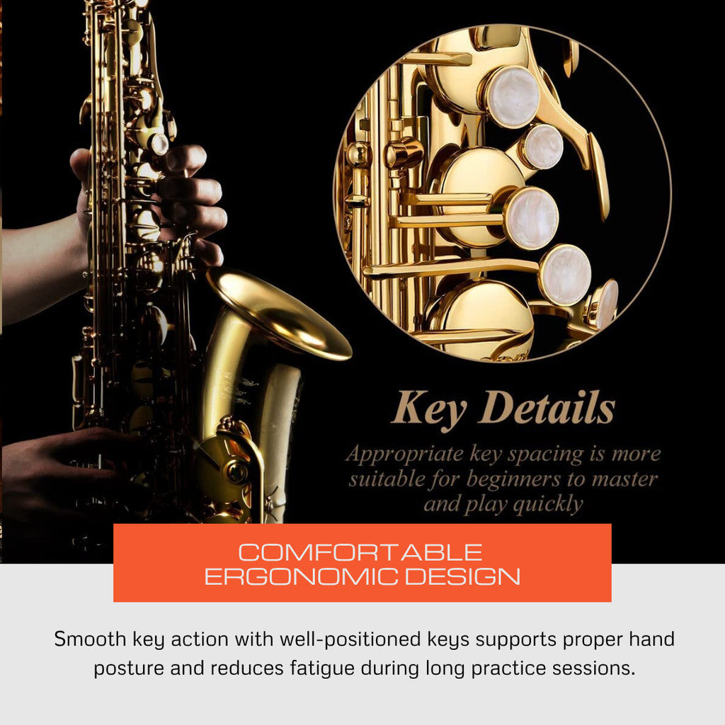 Eastar AS-II Student Alto Saxophone, Gold Lacquer