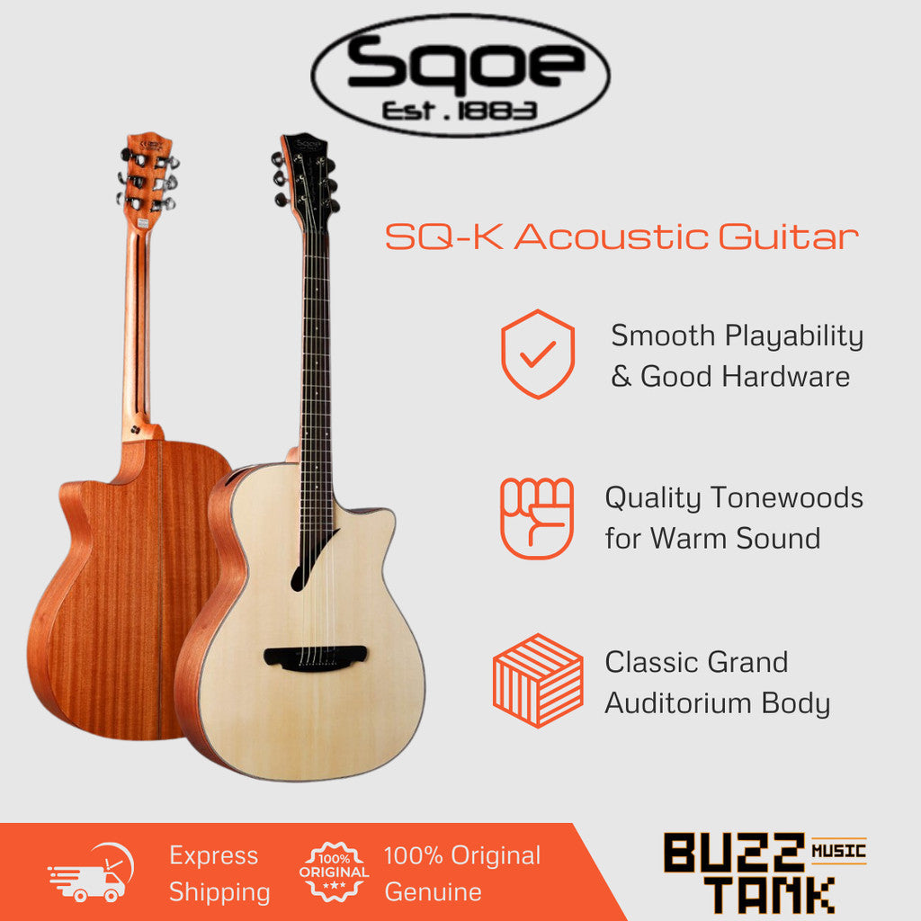 SQOE SQ-K 40 inch Grand Auditorium Acoustic Guitar