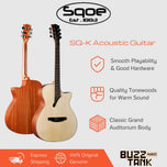 SQOE SQ-K 40 inch Grand Auditorium Acoustic Guitar
