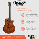 SQOE SQ-I 40 inch Grand Auditorium Acoustic Guitar