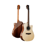 SQOE SQ-CC-SK 41 inch Acoustic Guitar w/ Arm Bevel