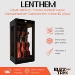 Lenthem DMI-145DT Three-Sided Glass Dehumidifier Cabinet for Violin & Viola