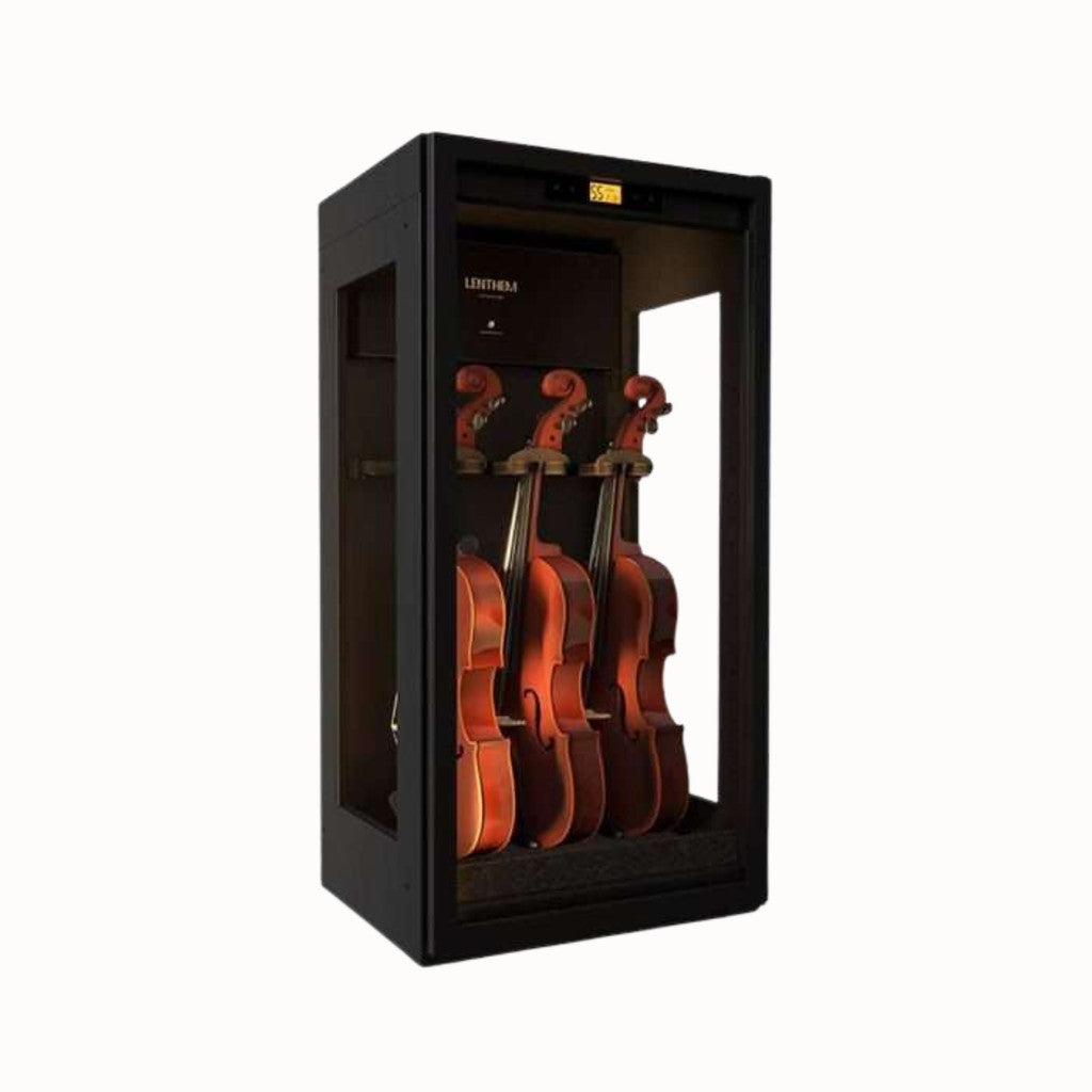 Lenthem DMI-145DT Three-Sided Glass Dehumidifier Cabinet for Violin & Viola