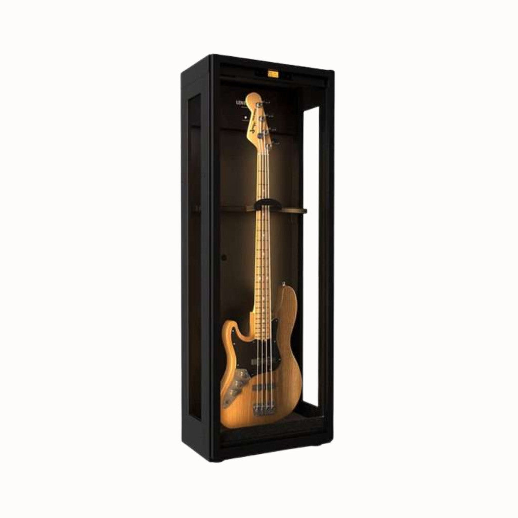 Lenthem DMI-195DT Three-Sided Glass Dehumidifier Cabinet for Bass Guitar