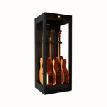 Lenthem DMI-305DT Three-Sided Glass Dehumidifier Cabinet - Fits 3 Acoustic/Electric Guitars