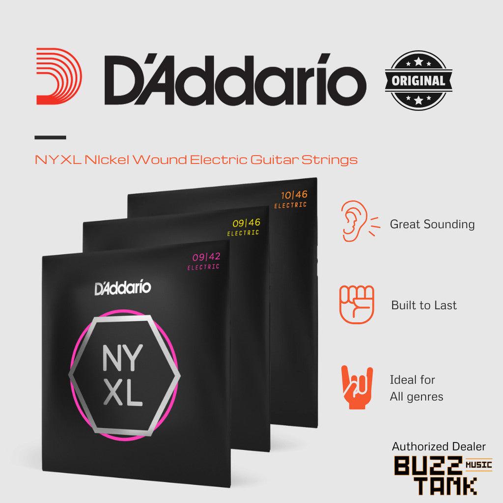 D'Addario NYXL Series Nickel Wound Electric Guitar Strings