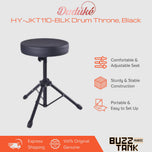 Duduke HY-JKT110-BLK Drum Throne, Black