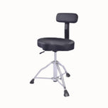 Duduke HY-JKT221-BLV Drum Throne with Backrest, Black Vinyl