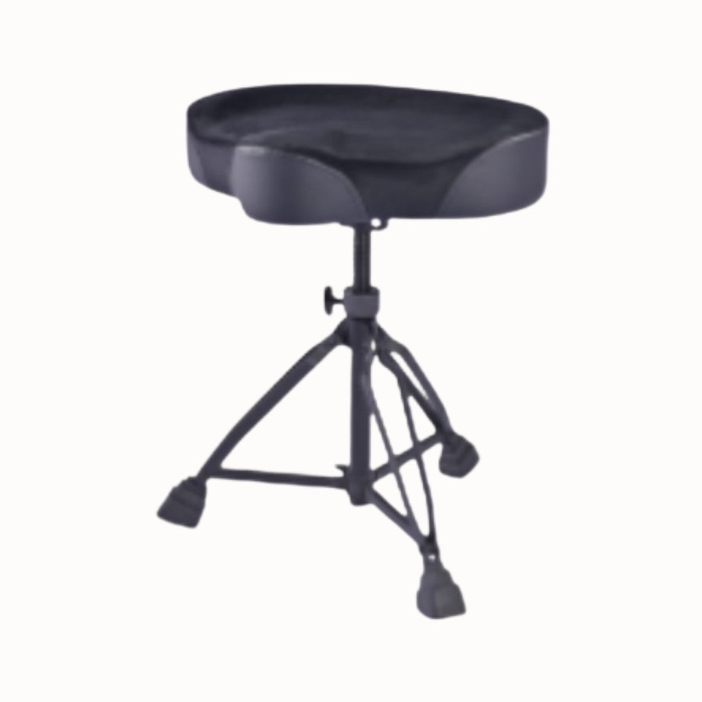 Duduke HY-JKT141-BVV Drum Throne, Black Velvet with Black Vinyl