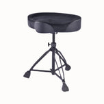 Duduke HY-JKT141-BVV Drum Throne, Black Velvet with Black Vinyl