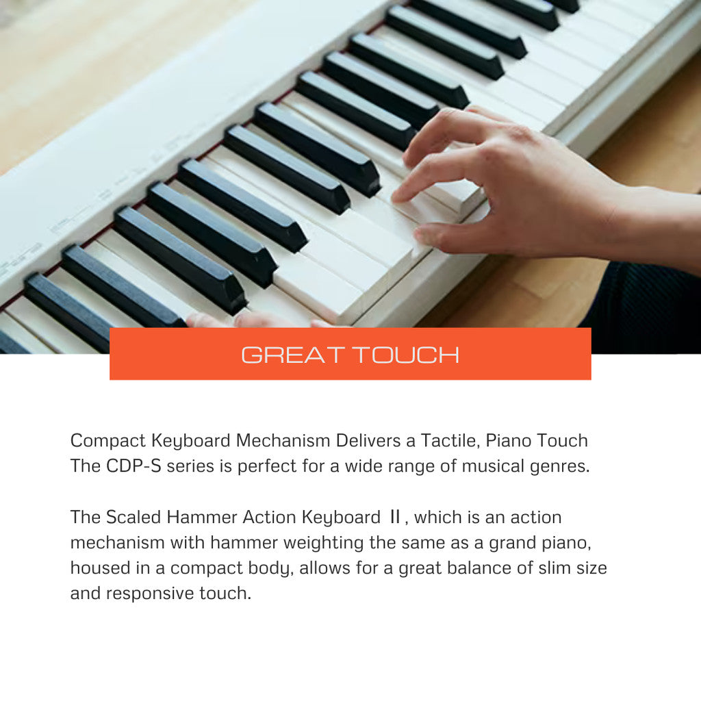 Casio CDP-S110 88-Key Digital Piano Portable/Full Package