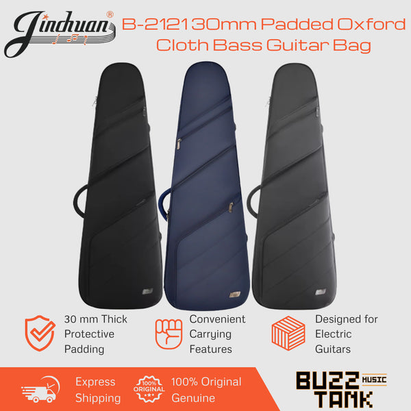 Jinchuan B-2121 30mm Padded Oxford Cloth Guitar Bag for Electric Guitar, Acoustic 41" Guitar & Bass Guitar