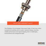 D'Addario Circuit Breaker Series Instrument Cables, Straight, Normal/Latching, 10ft/20ft