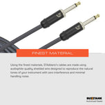 D'Addario Circuit Breaker Series Instrument Cables, Straight, Normal/Latching, 10ft/20ft
