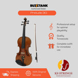 KS Strings Prelude 30 Violin - 4/4, 3/4, 1/2, 1/4 & 1/8 Size