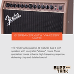 Fender Acoustasonic 15 & 40, Acoustic Guitar Amplifier, 230V UK