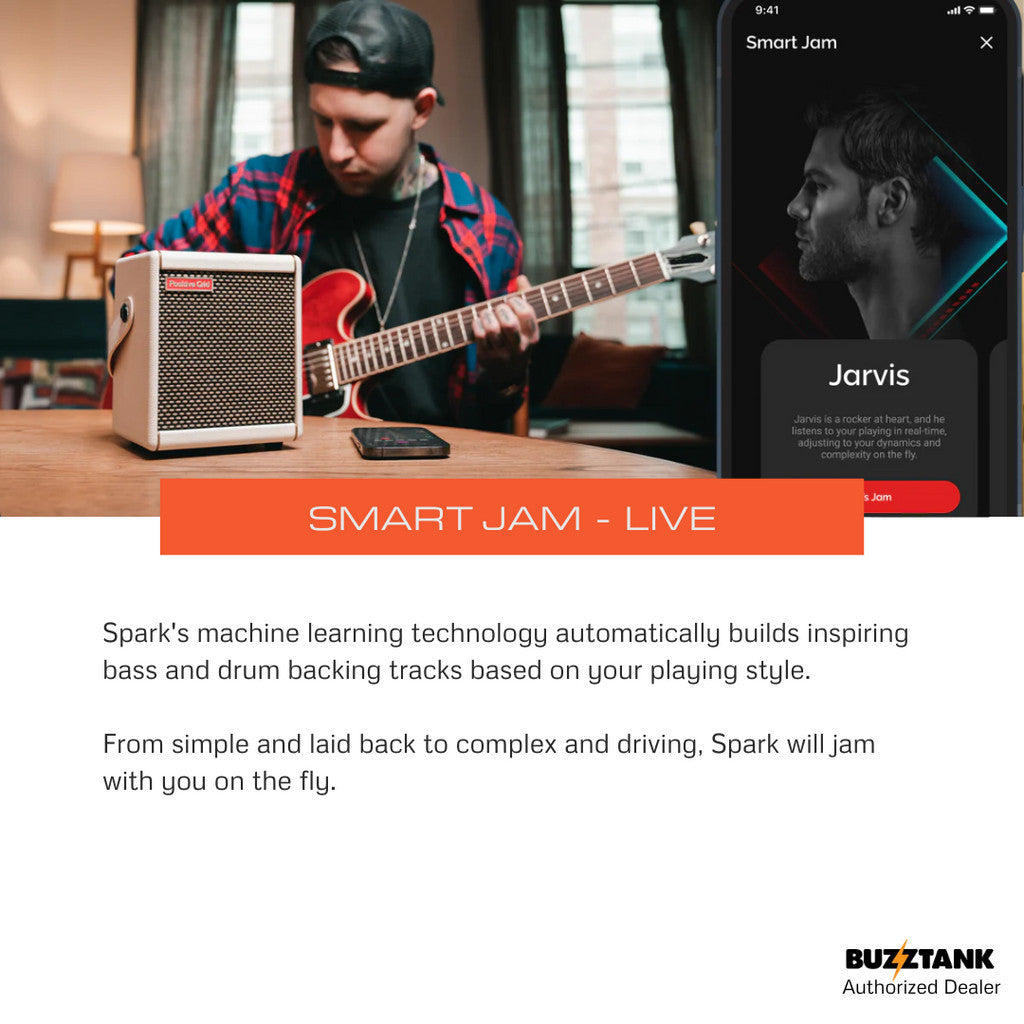 Positive Grid Spark Mini Smart Guitar Amplifier - Small, Portable, Accessible