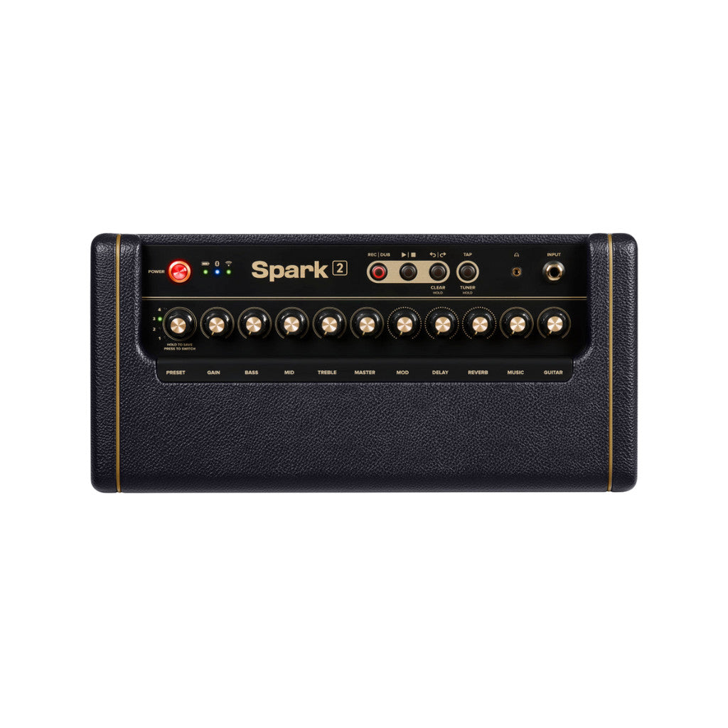 Positive Grid Spark 2 Smart Guitar Amplifier, Black & White