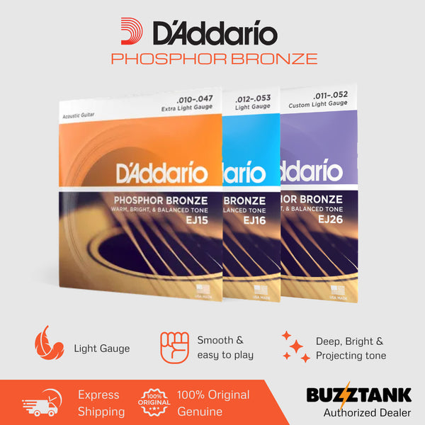 D'Addario Acoustic Guitar Strings Phosphor Bronze