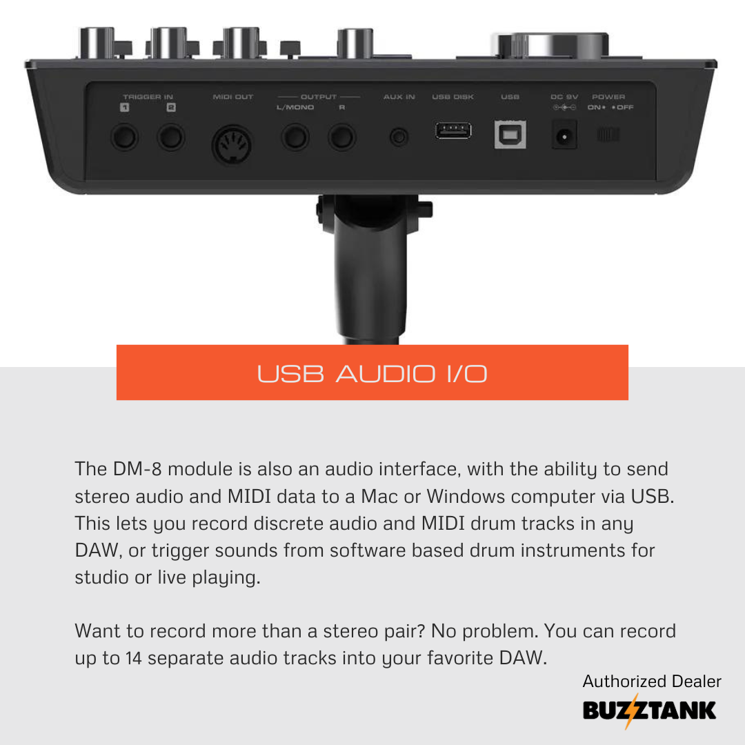 NUX DM-8 Flagship Professional Digital Electronic Drum Kit