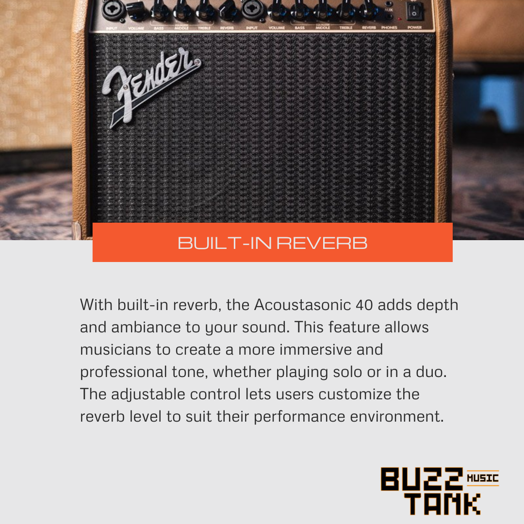 Fender Acoustasonic 15 & 40, Acoustic Guitar Amplifier, 230V UK