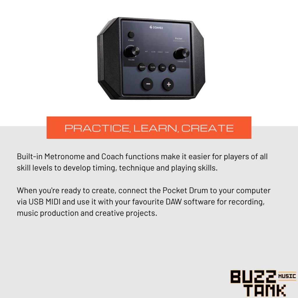 Donner Pocket Electronic Drum Set