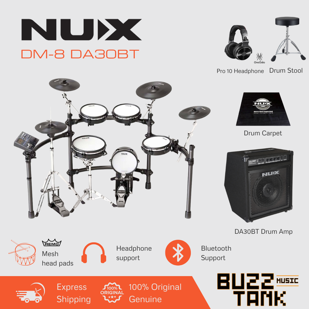 NUX DM-8 Flagship Professional Digital Electronic Drum Kit
