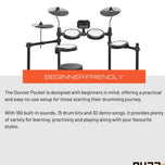 Donner Pocket Electronic Drum Set