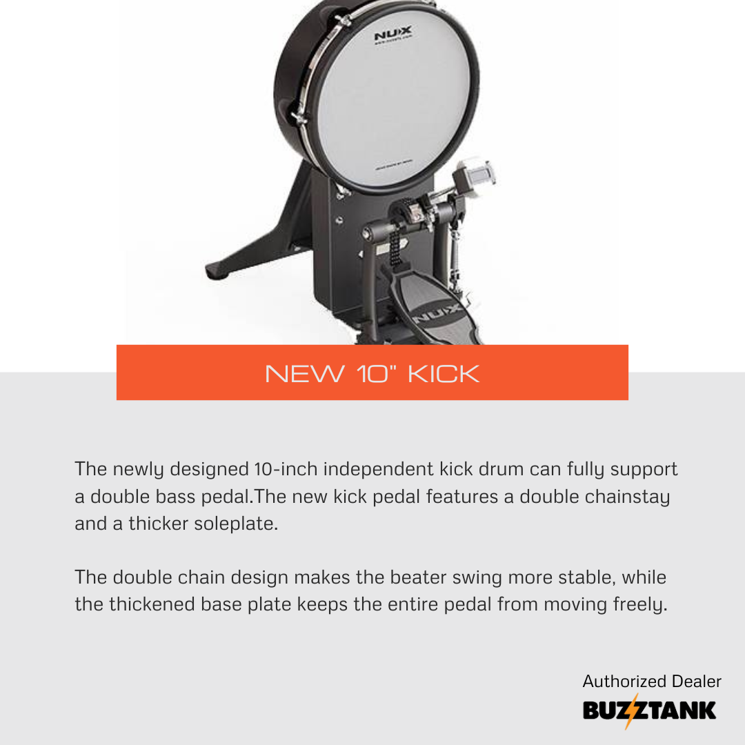 NUX DM-8 Flagship Professional Digital Electronic Drum Kit
