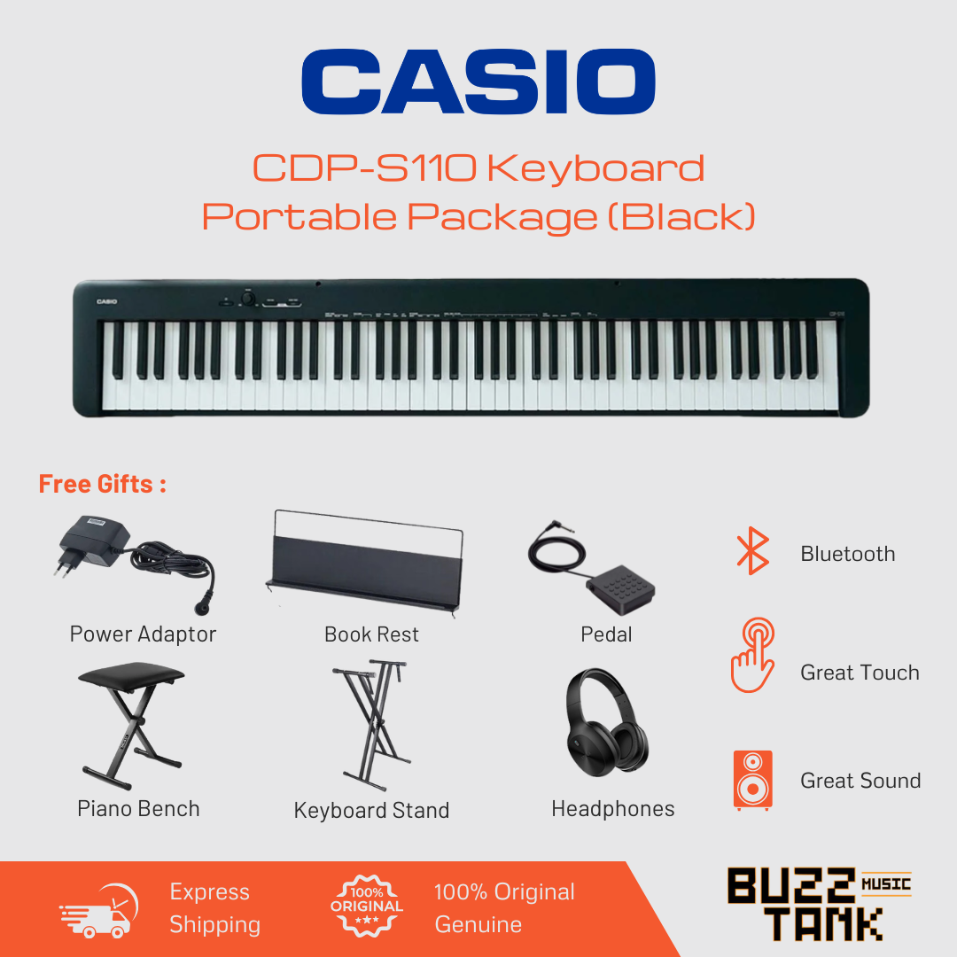 Casio CDP-S110 88-Key Digital Piano Portable/Full Package