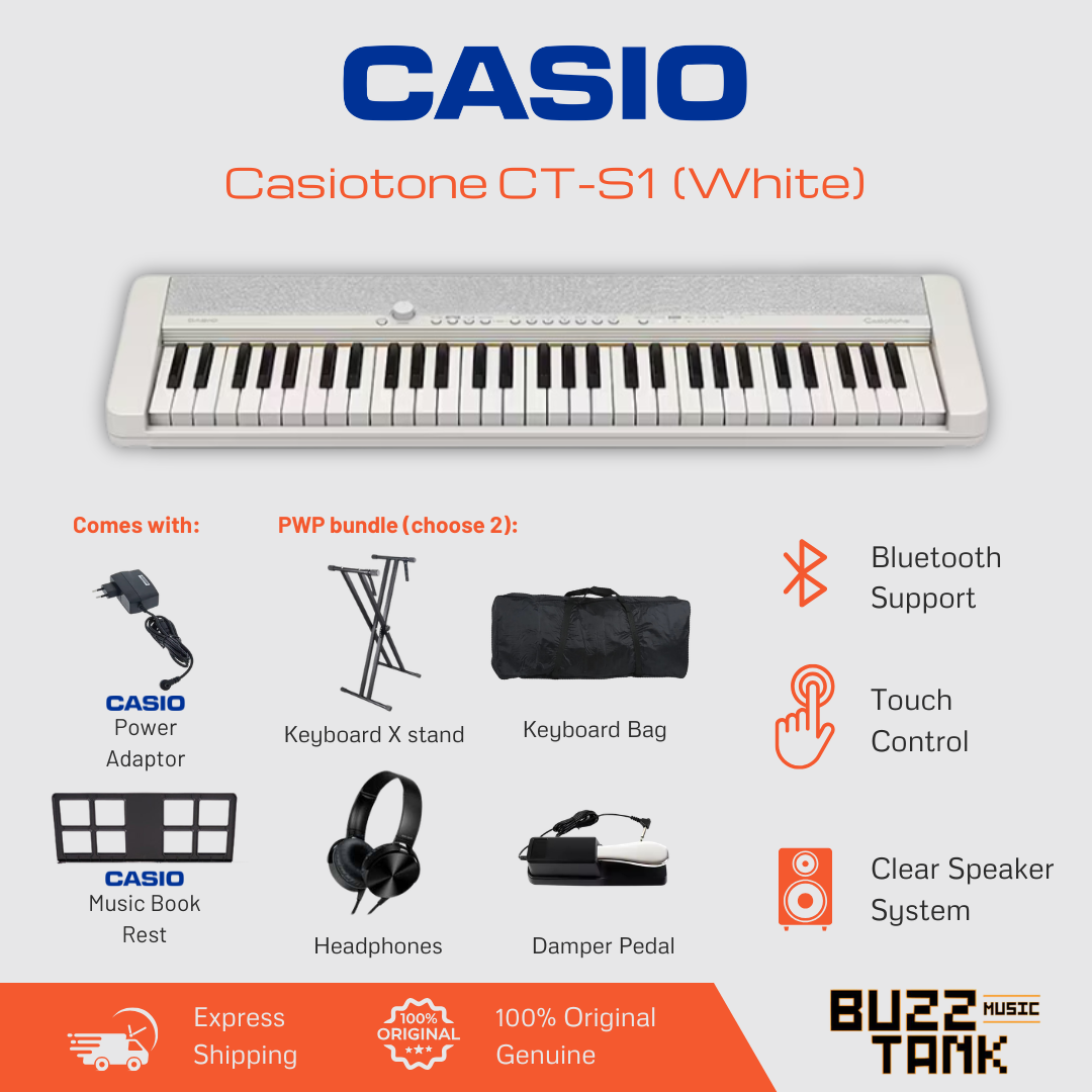 Casio CT-S1 Casiotone 61 keys Portable Keyboard