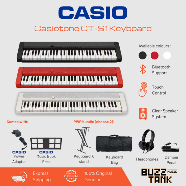 Casio CT-S1 Casiotone 61 keys Portable Keyboard