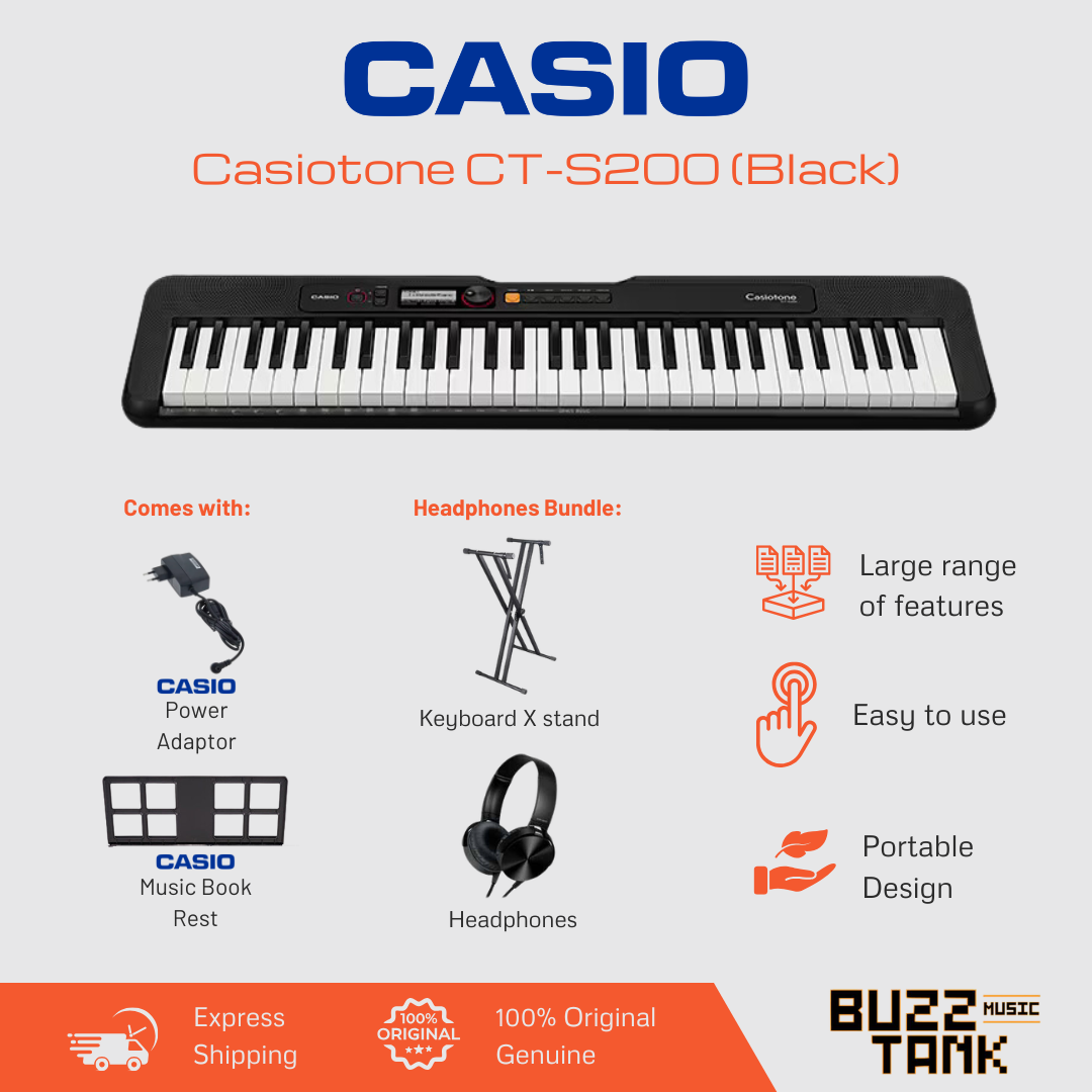 Casio CT-S200 Casiotone 61-Keys Portable Keyboard