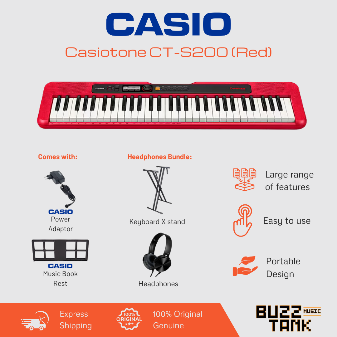 Casio CT-S200 Casiotone 61-Keys Portable Keyboard