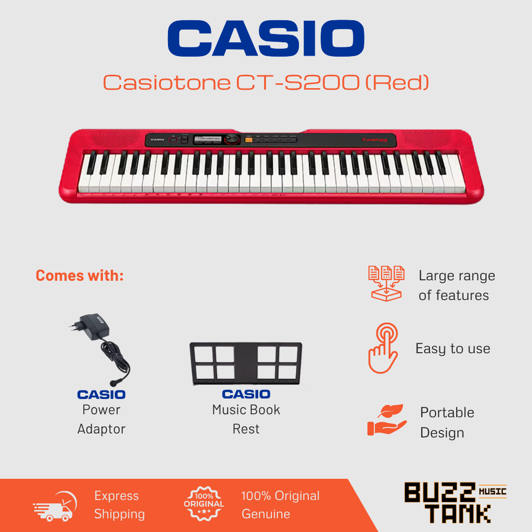Casio CT-S200 Casiotone 61-Keys Portable Keyboard