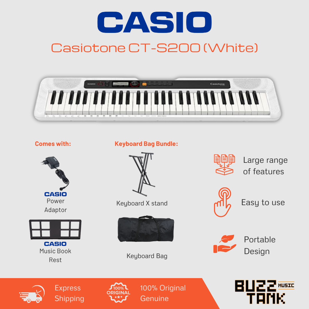Casio CT-S200 Casiotone 61-Keys Portable Keyboard