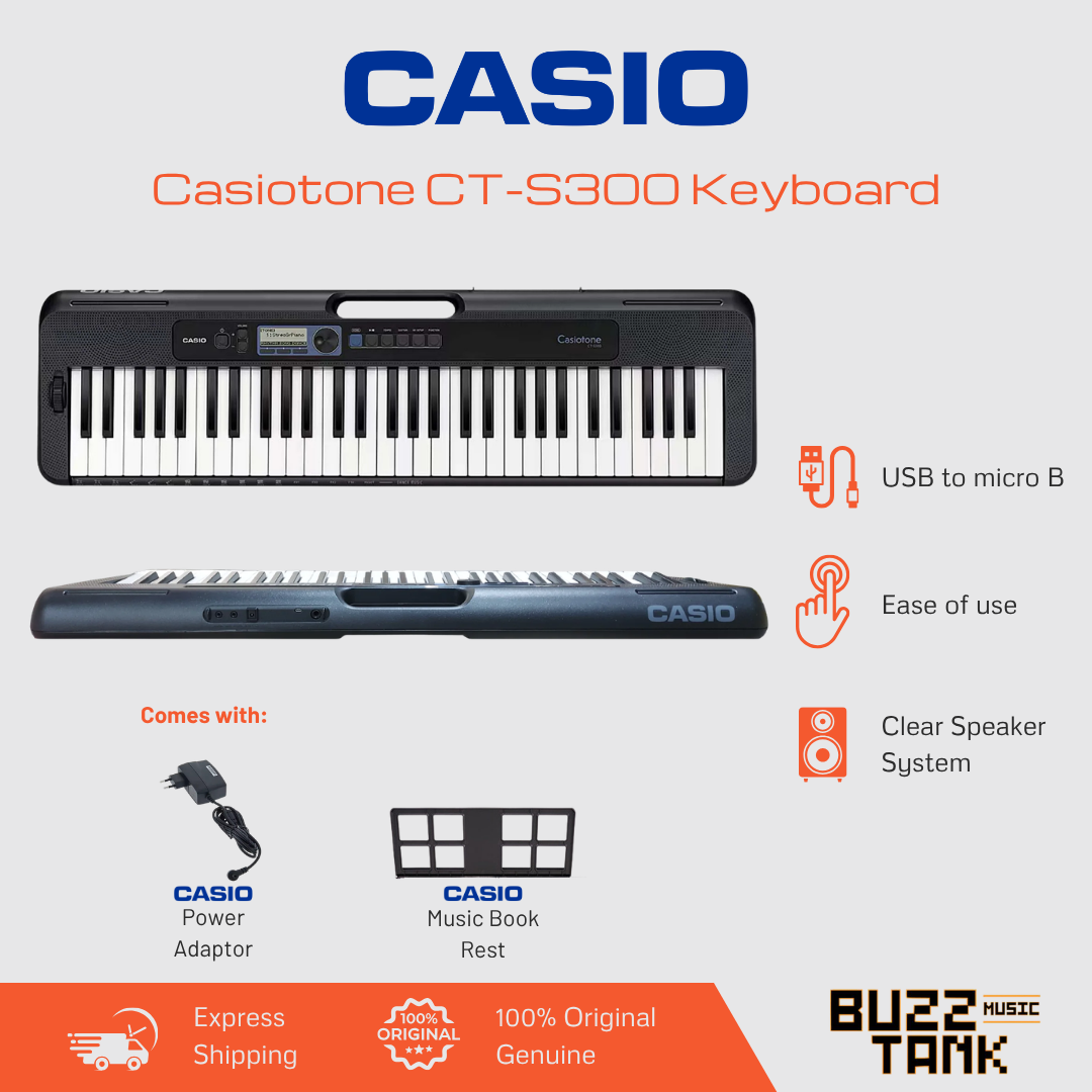 Casio CT-S300 Casiotone 61-Key Portable Keyboard