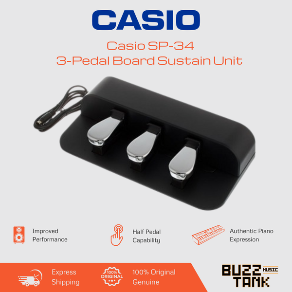 Casio SP-34 3-Pedal Board Sustain Unit For PX-S And CDP-S Digital Piano