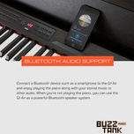 Korg G1 Air Digital Piano with FREE Keyboard Bench and Adapter - Black (G1AIR G-1)