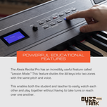 Alesis Recital Pro 88 Key Digital Piano with Hammer Action Keys