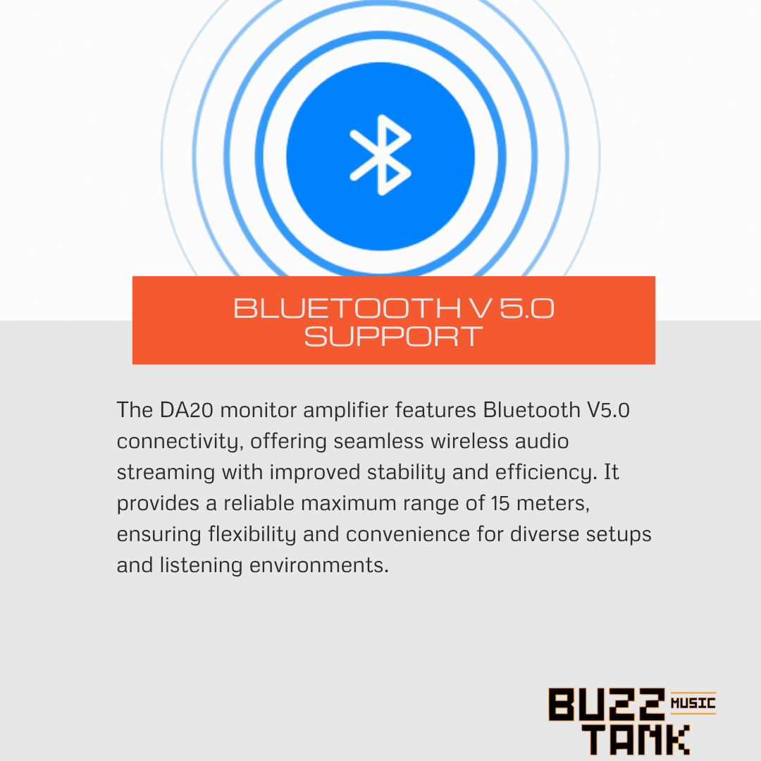 DA20 Drum Amplifier 20 watt personal monitor amplifier